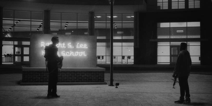 Atlanta high school flamethrower black and white