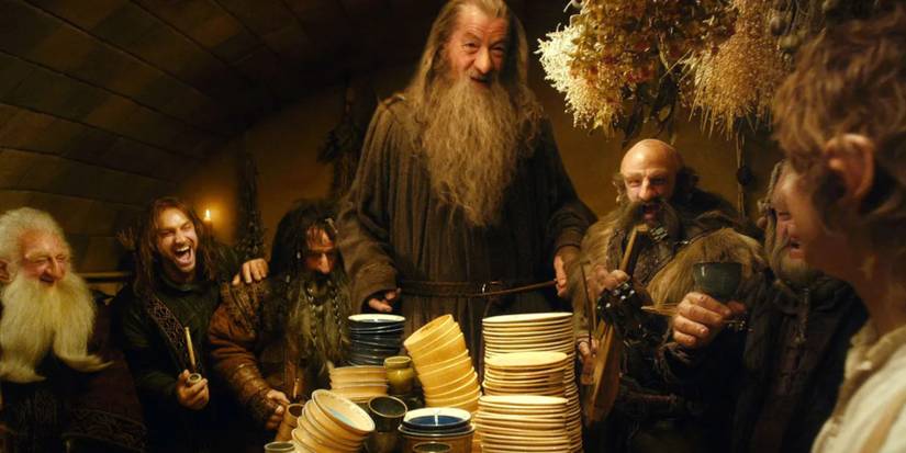 Gandalf and the dwarves