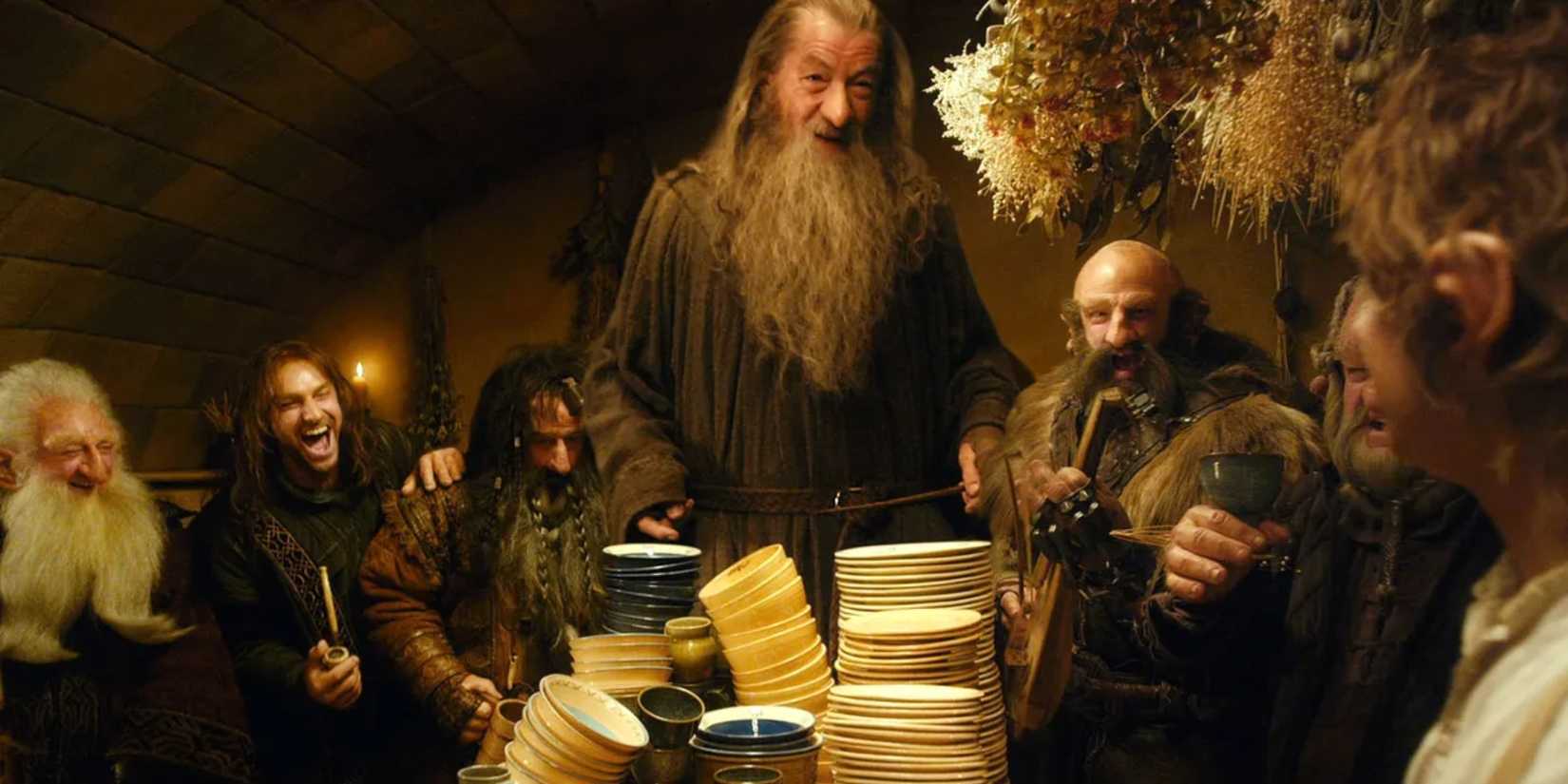 Gandalf and the dwarves