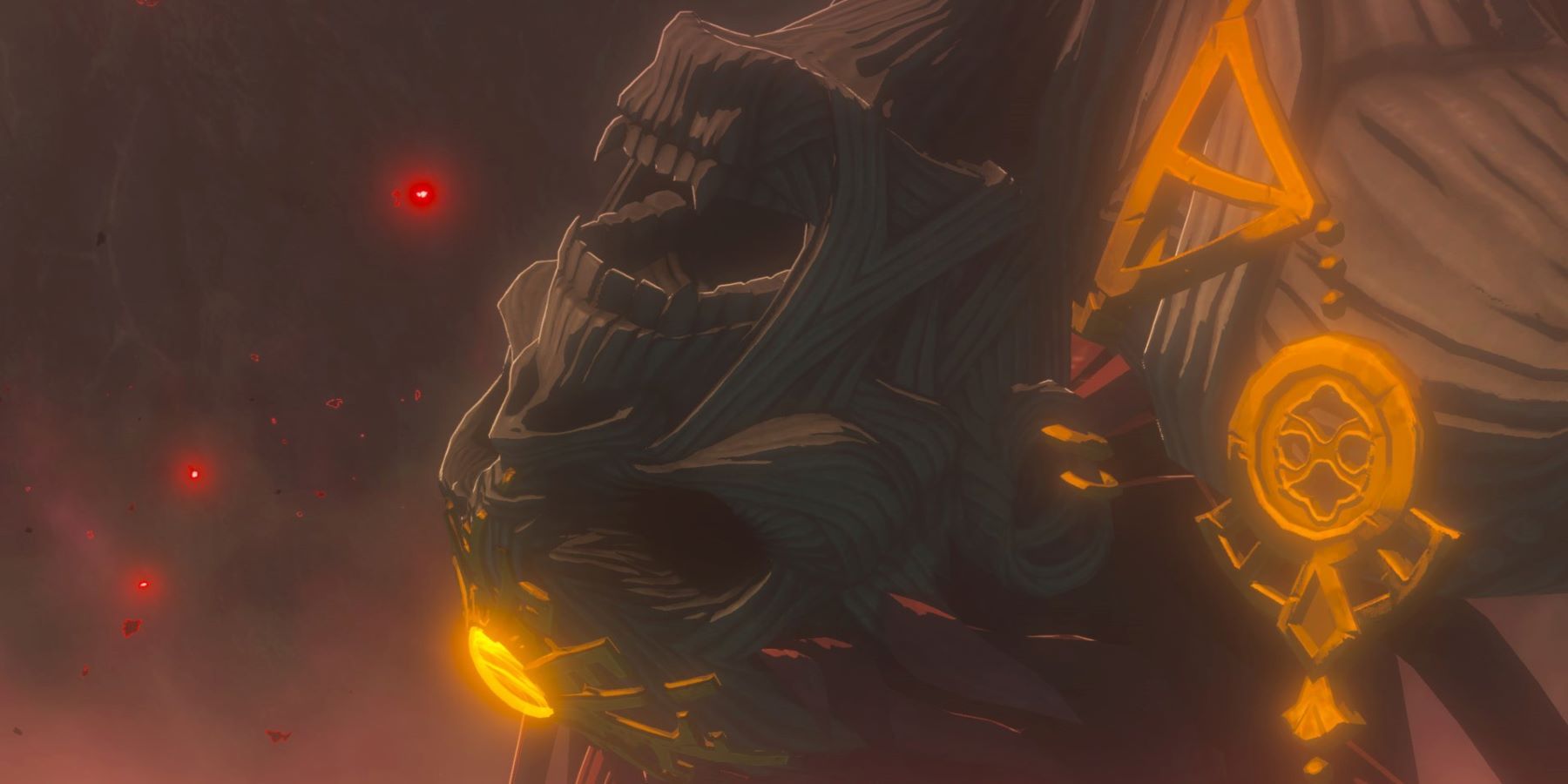 Ganondorf's corpse about to awaken in the Zelda: Breath of the Wild 2 announcement trailer