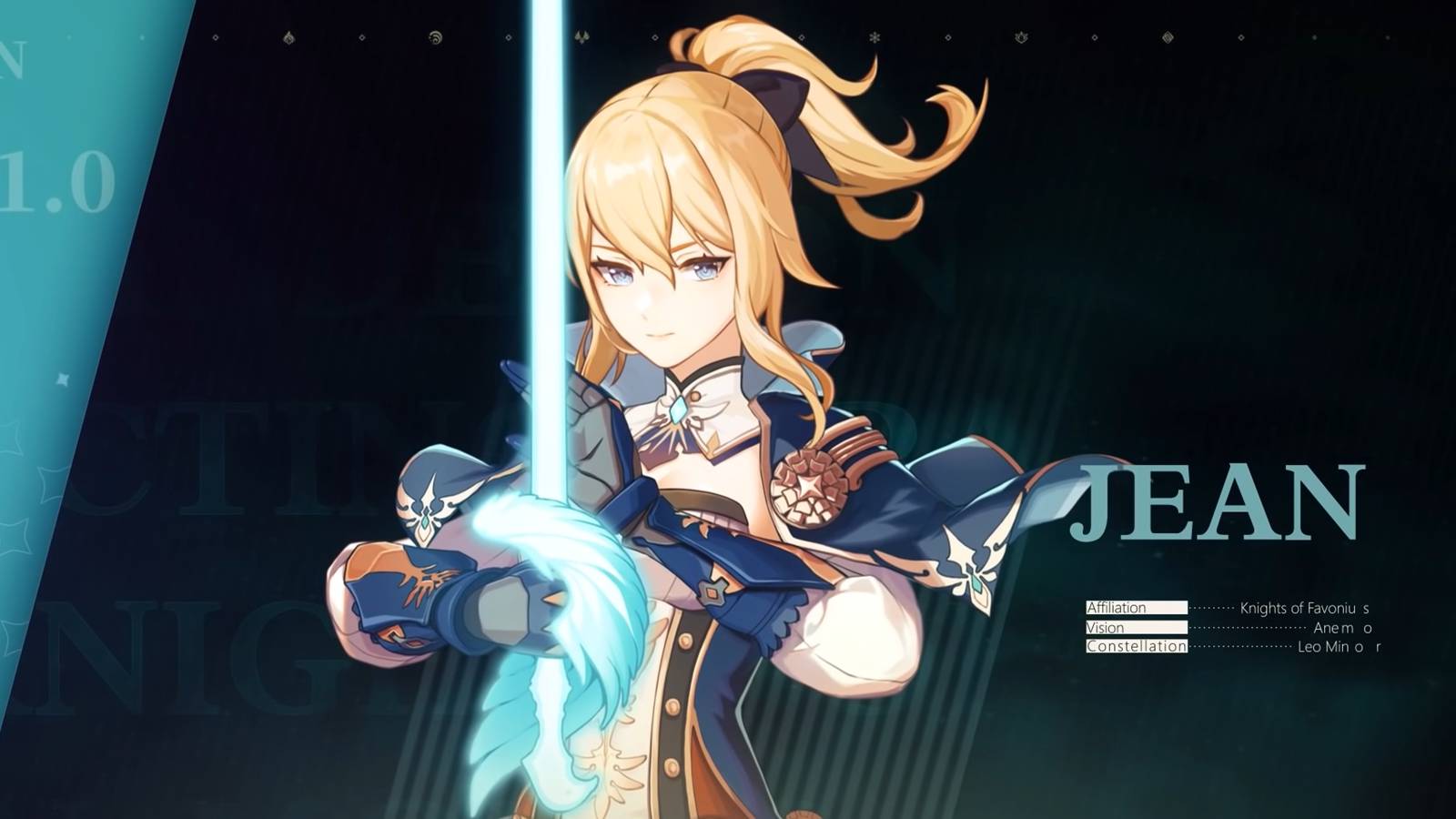 Genshin Impact character Jean