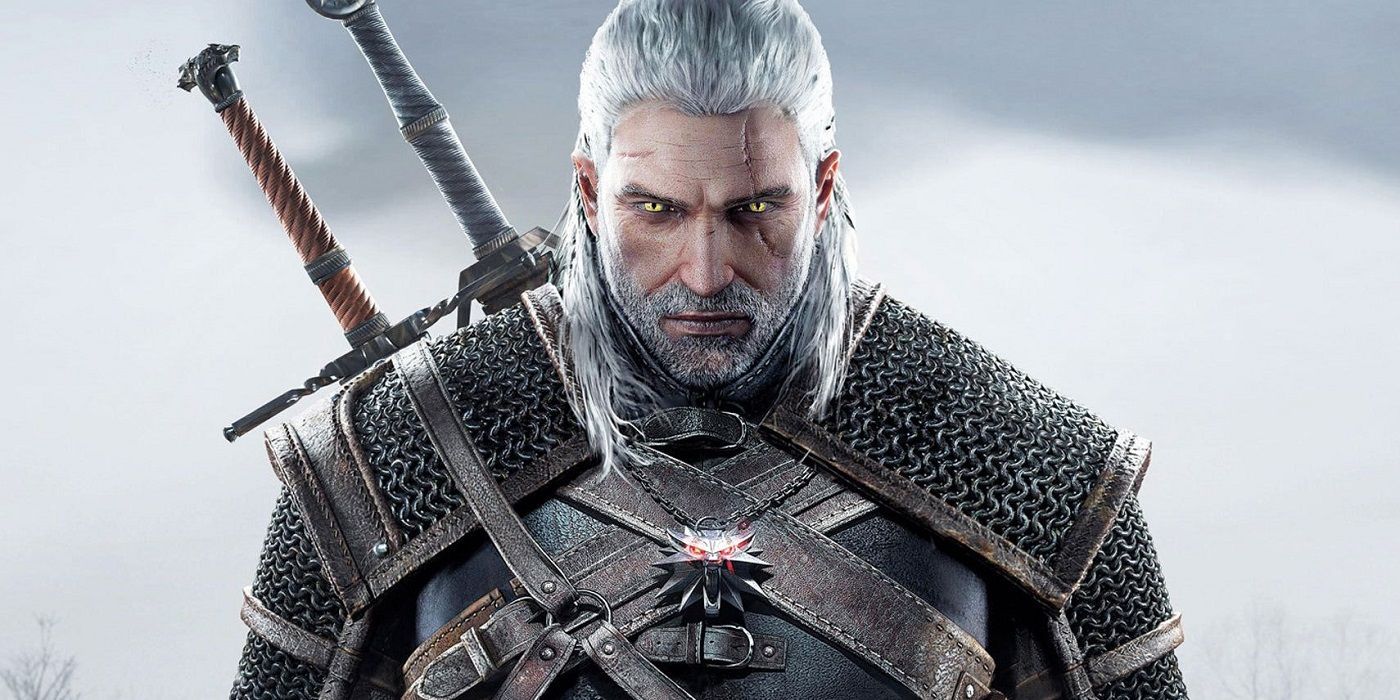 Геральт из Ривии на обложке The Witcher 3