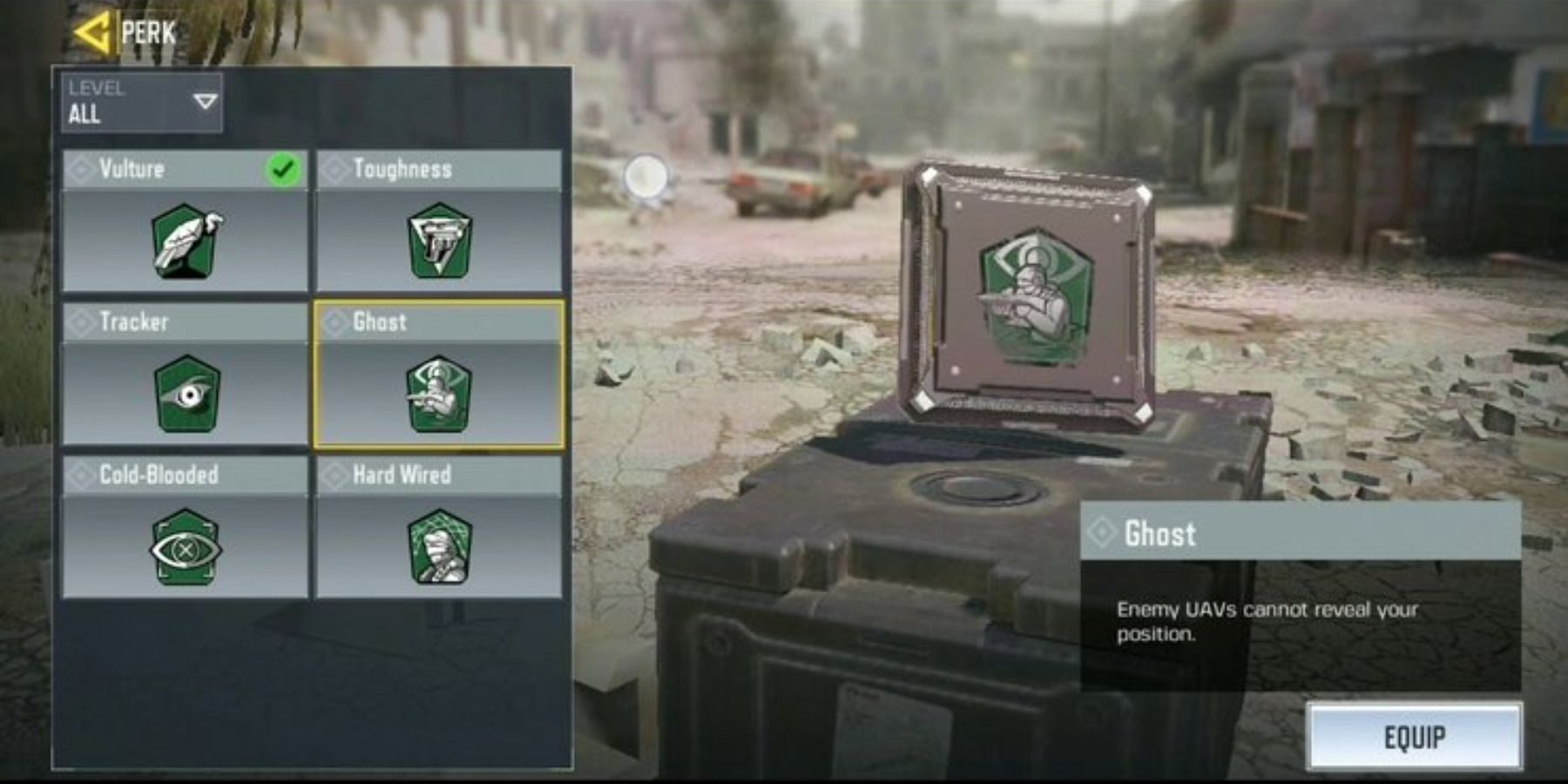 Ghost Perk from Call of Duty Mobile.