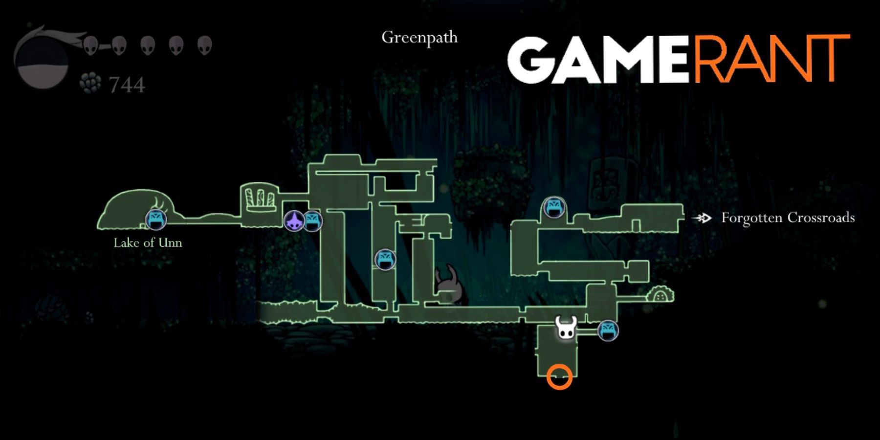 Hollow Knight Fog Canyon path from Greenpath