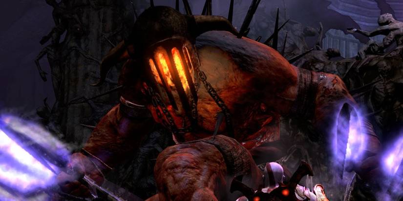 hades and kratos in battle in god of war 3