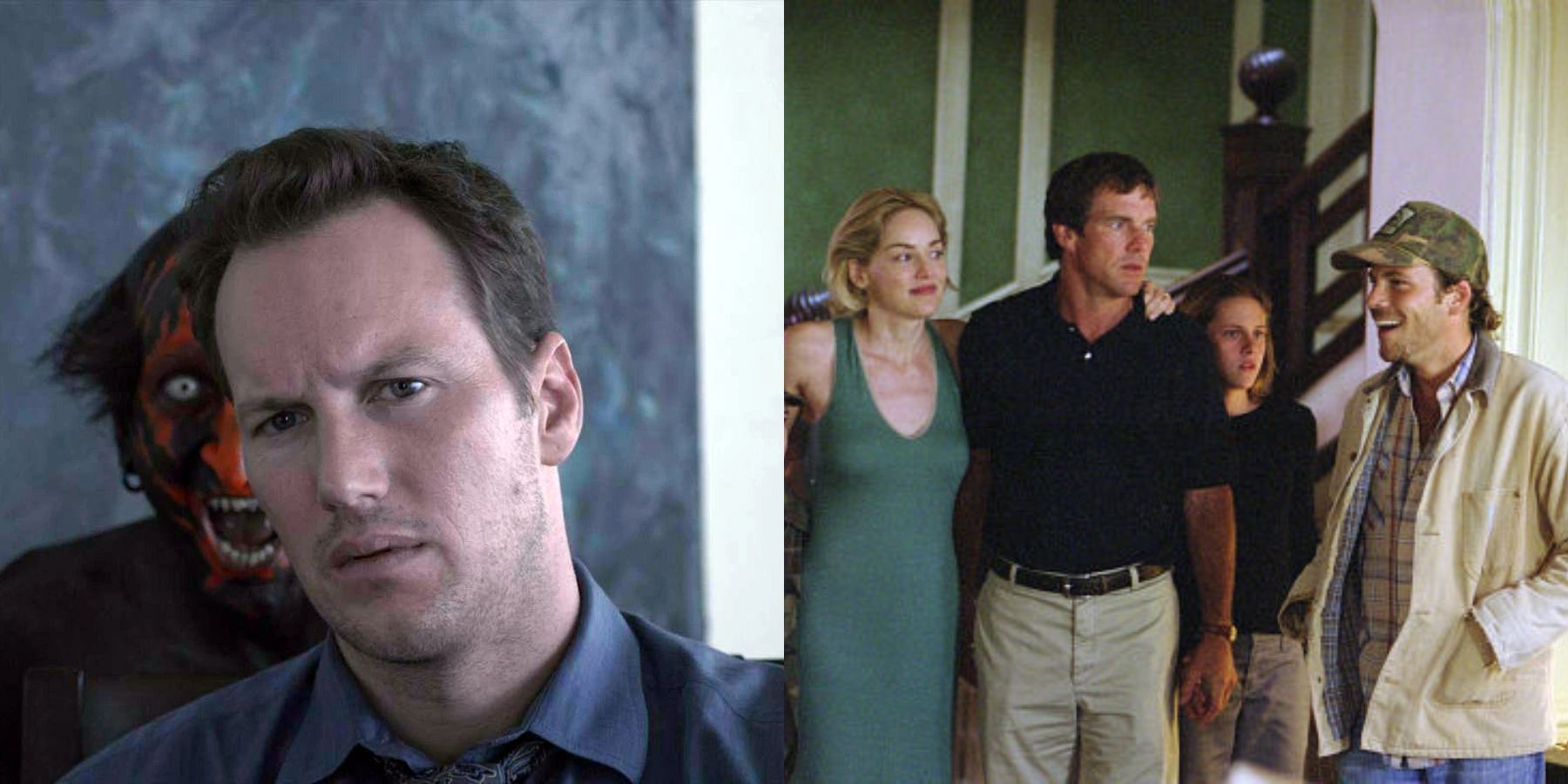 Split image of Josh in Insidious and the family in Cold Creek Manor