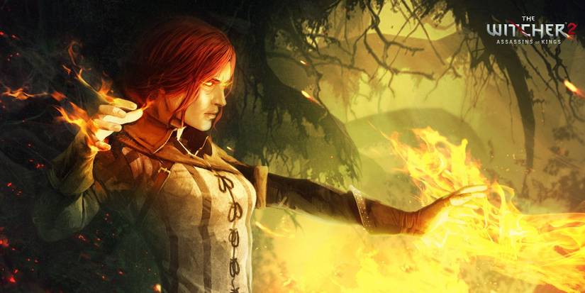 Witcher 2 wallpaper triss magic