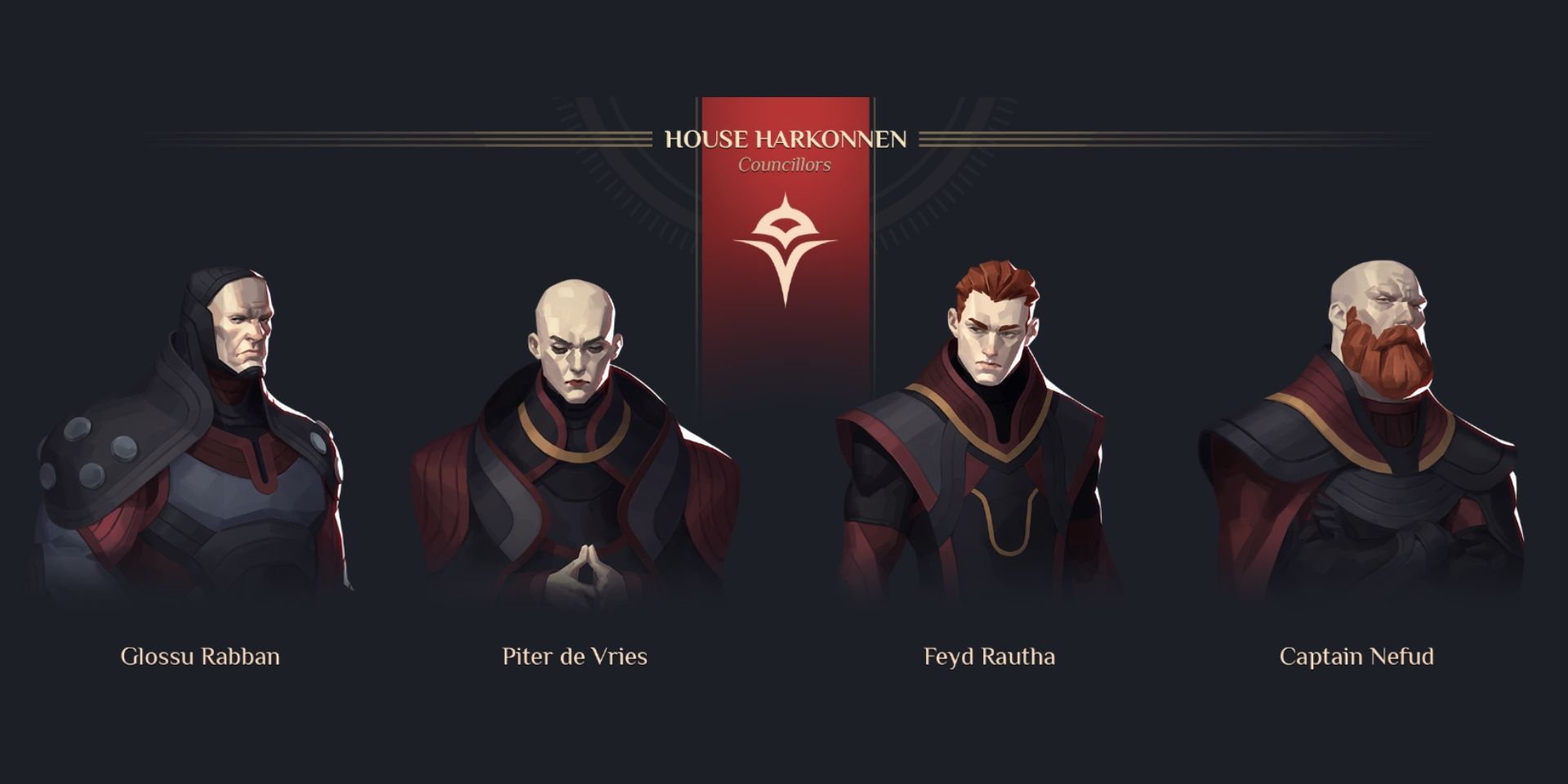 Councilors of House Harkonnen in Dune Spice Wars