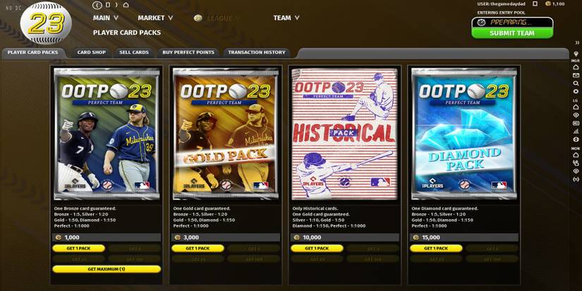 Inapp Purchase OOTP23 MLB Out of the Park Baseball 23