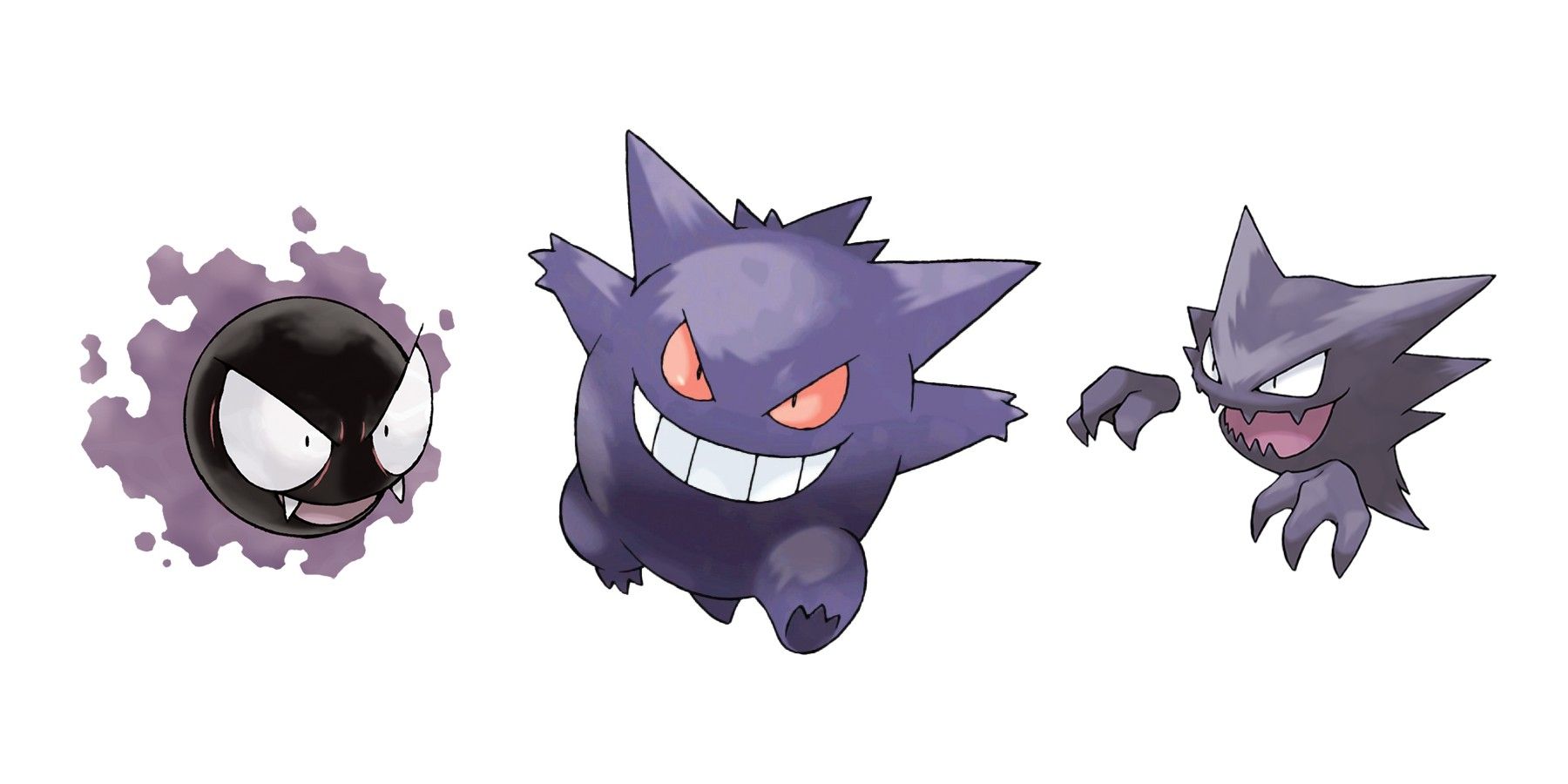 Incredible Pokemon Fan Art Features Gastly, Haunter, and Gengar