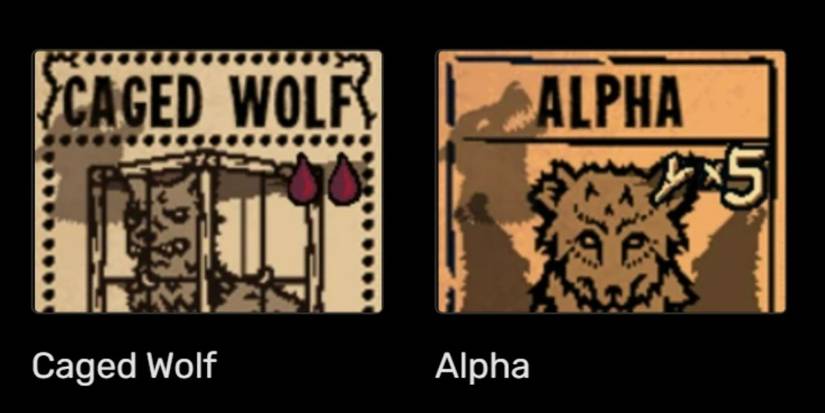 Creatures from the Canine Tribe in Inscryption