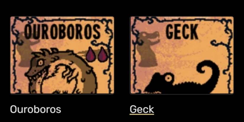 Creatures from the Reptile Tribe in Inscryption