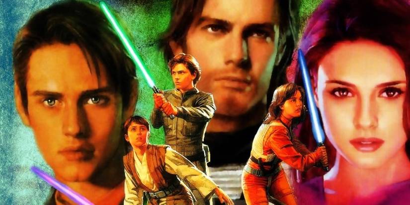 Jacen, Jaina, and Anakin Solo in Star Wars