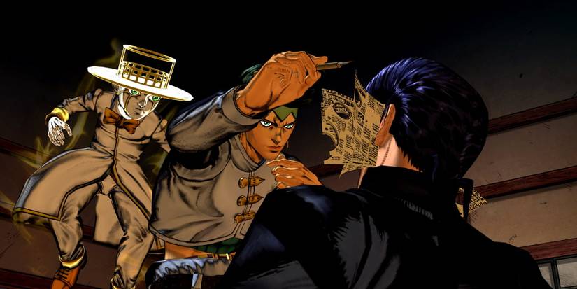 Rohan Uses His Stand on Josuke in Jojo's Bizarre Adventure: All Star Battle