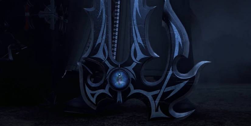 Xehanort's Keyblade in Kingdom Hearts: Back Cover