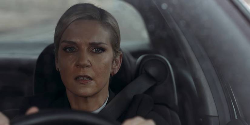 Rhea Seehorn Kim Wexler driving angry in Better Call Saul
