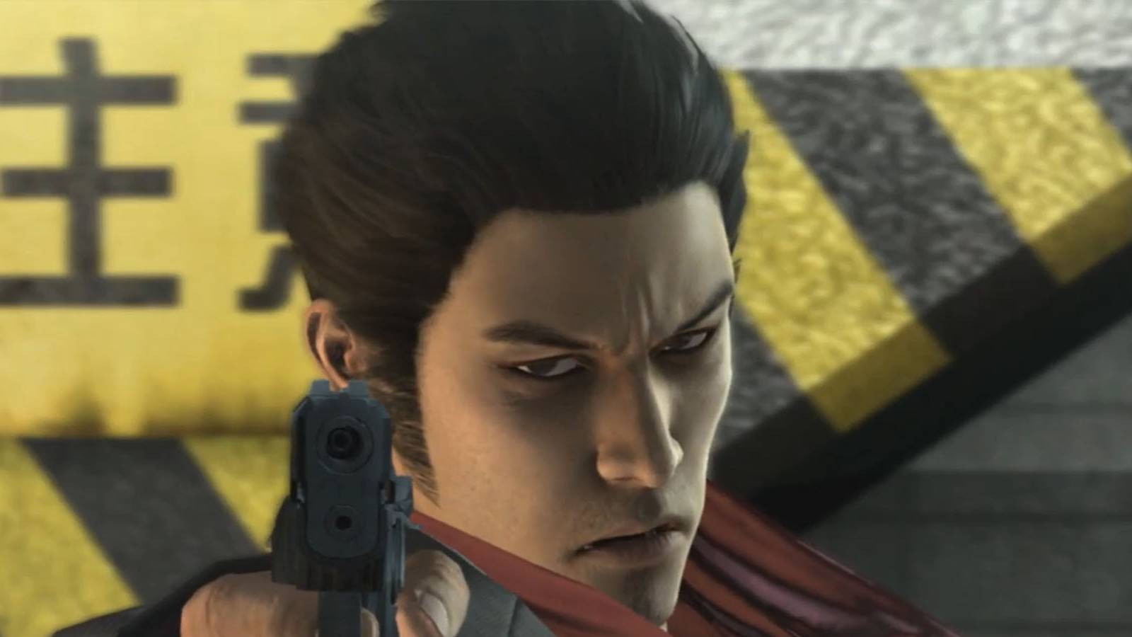 Kiryu Kazuma with a Gun