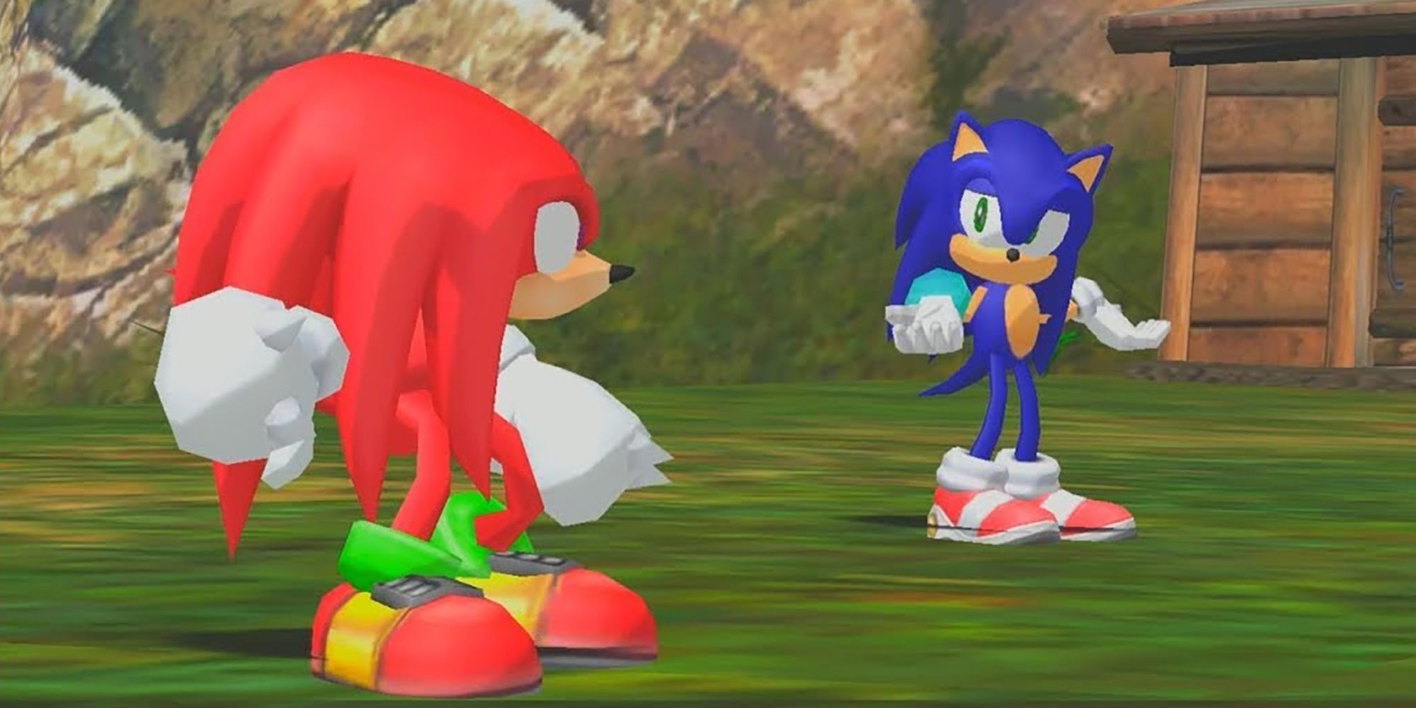 Наклз и Соник в игре Sonic Adventure