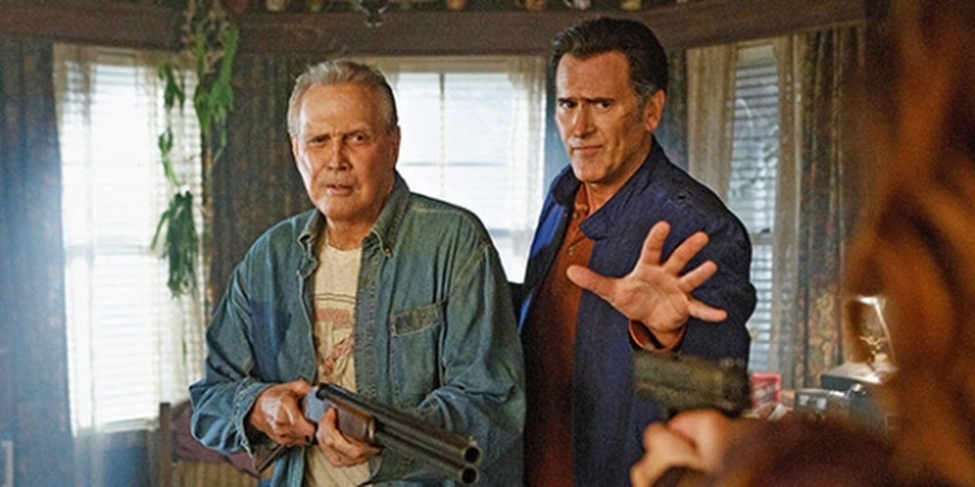 Lee Majors and Bruce Campbell from Ash vs Evil Dead Cropped