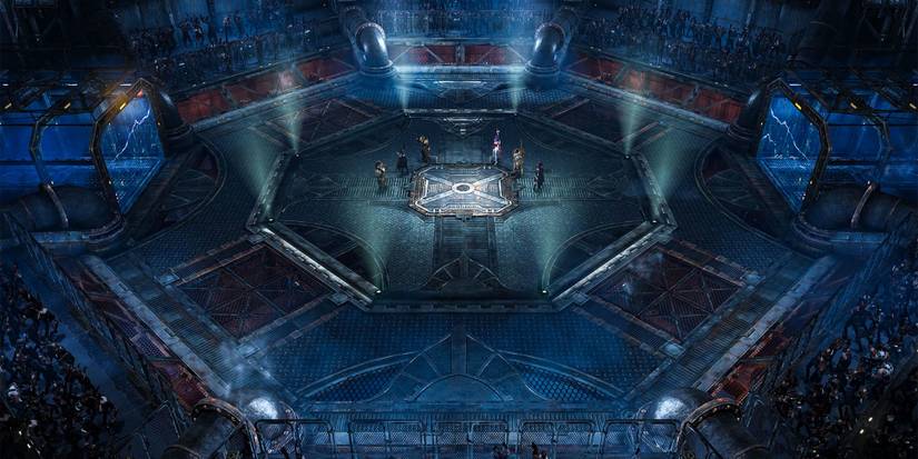 Lost Ark - Two Teams Facing Off Before The Match Starts In The Stern Arena