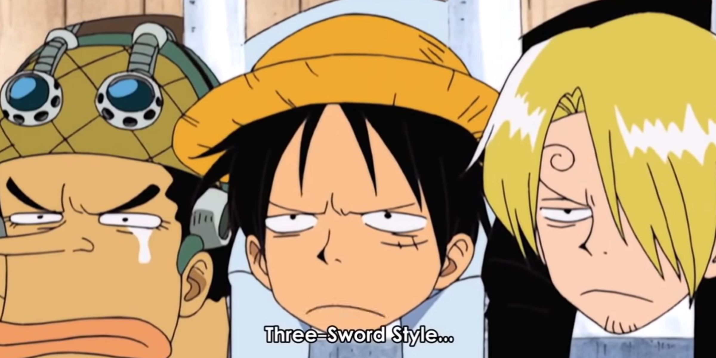 One Piece Luffy tries to insult Zoro