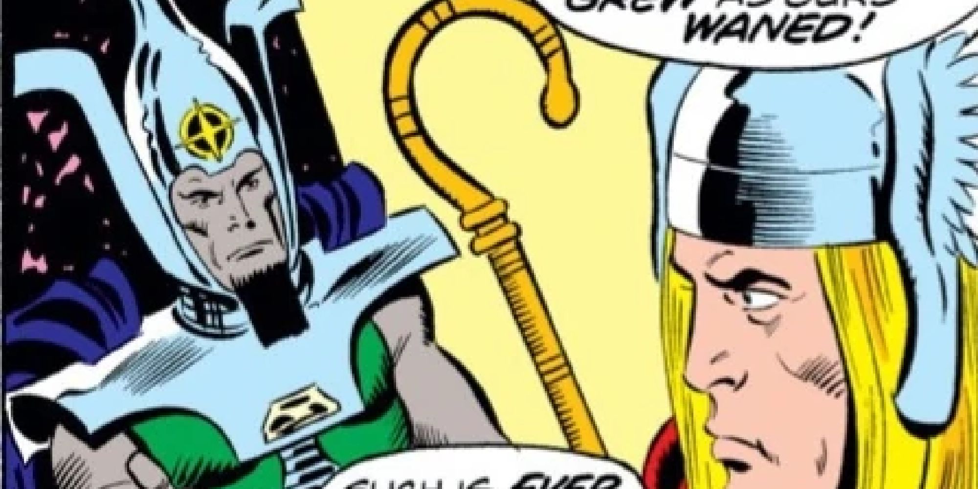 Osiris arguing with Thor in Marvel Comics