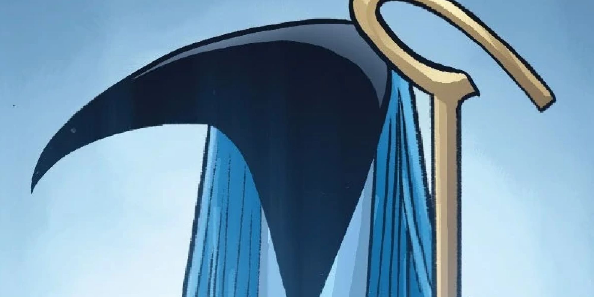 A close-up of Thoth's shadowy head and a cane in Marvel Comics