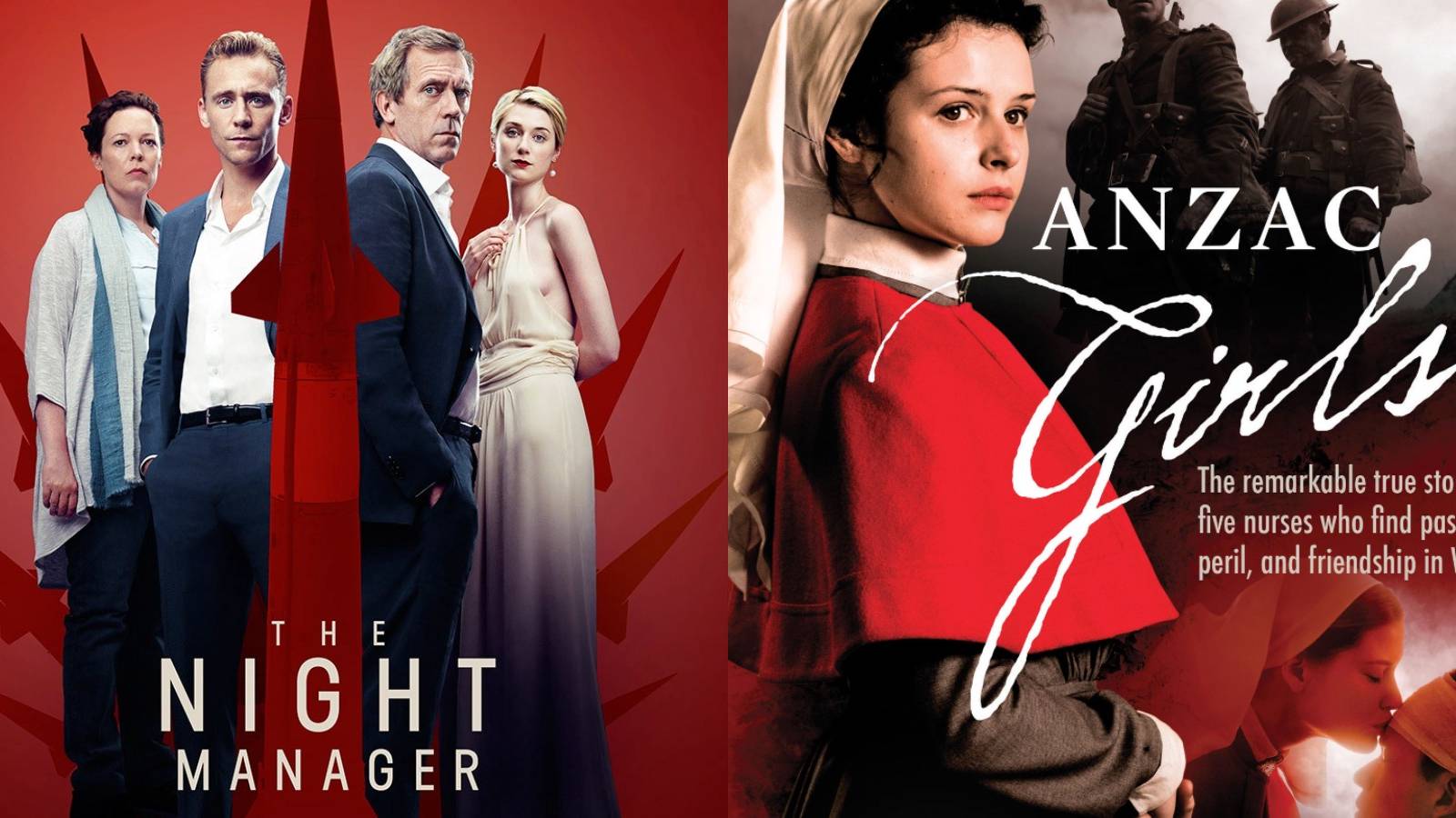 Miniseries The Night Manager and the Anzac Girls