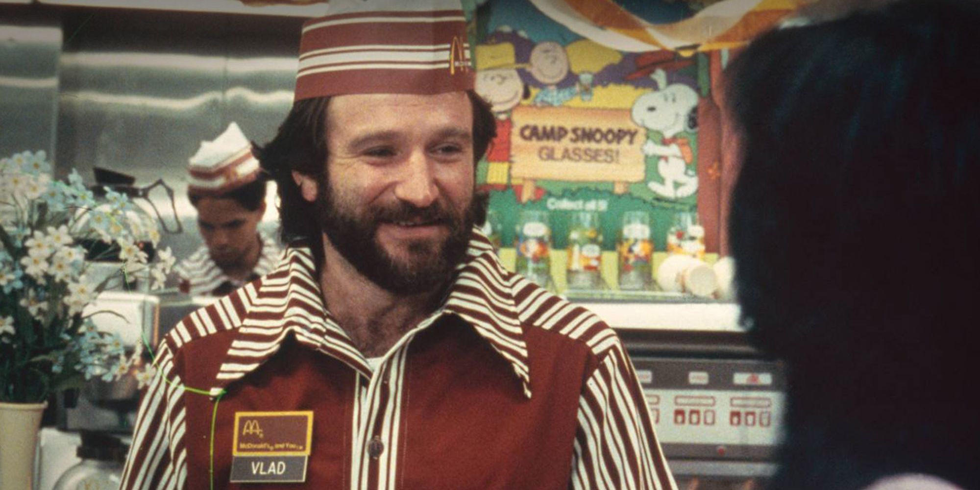 Robin Williams as Vlad working at McDonalds in Moscow on the Hudson