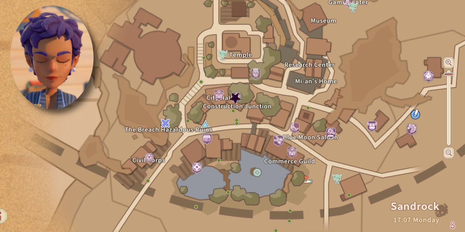 how to get to sandrock in my time at portia
