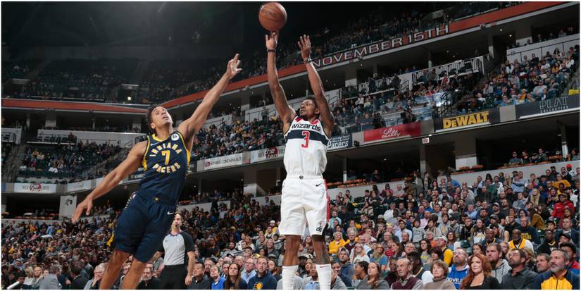 NBA 2K22 Bradley Beal Firing Off A Corner Three