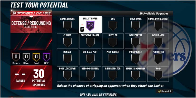 NBA 2K22 Getting The Ball Stripper Badge
