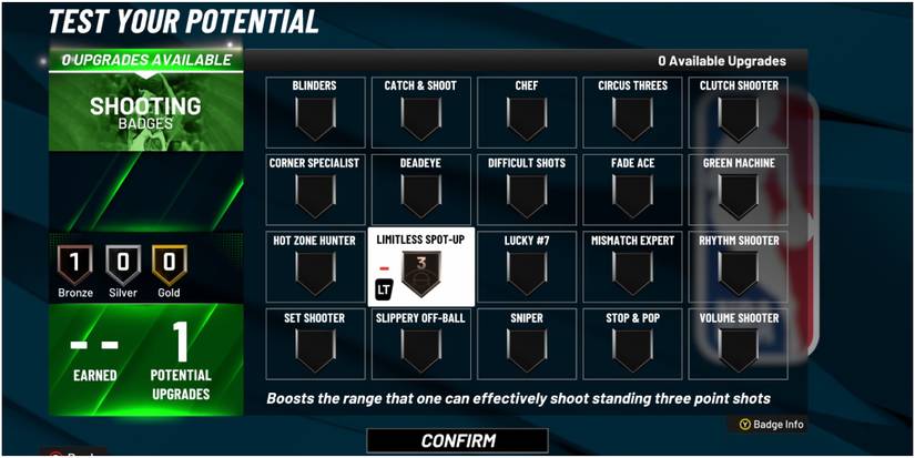 NBA 2K22 Getting The Limitless Spot Up Badge