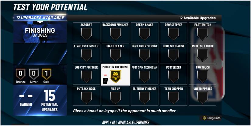 NBA 2K22 Getting The Mouse In The House Badge