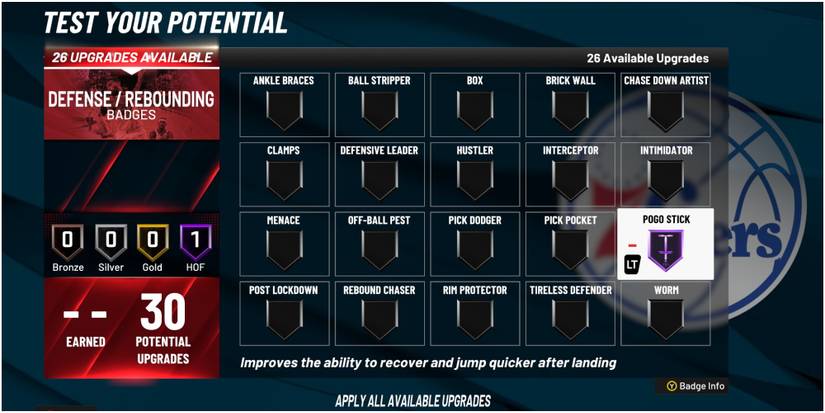 NBA 2K22 Getting The Pogo Stick Badge