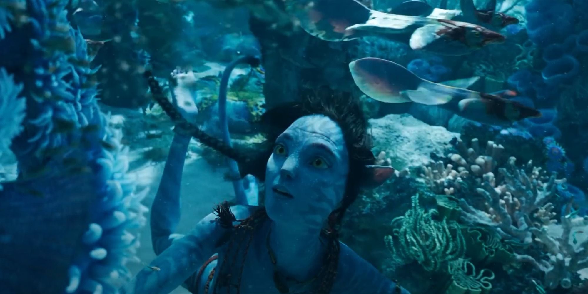 Na'vi swimming in water Avatar 2 trailer