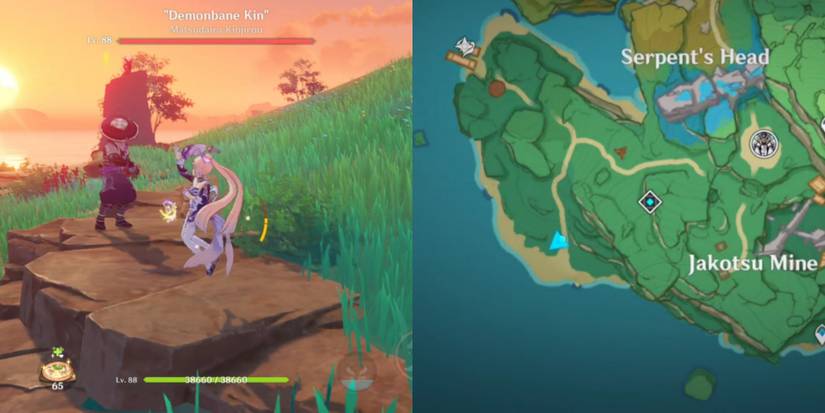 Nobushi Kikouban, Demonbane Kin location in Genshin impact