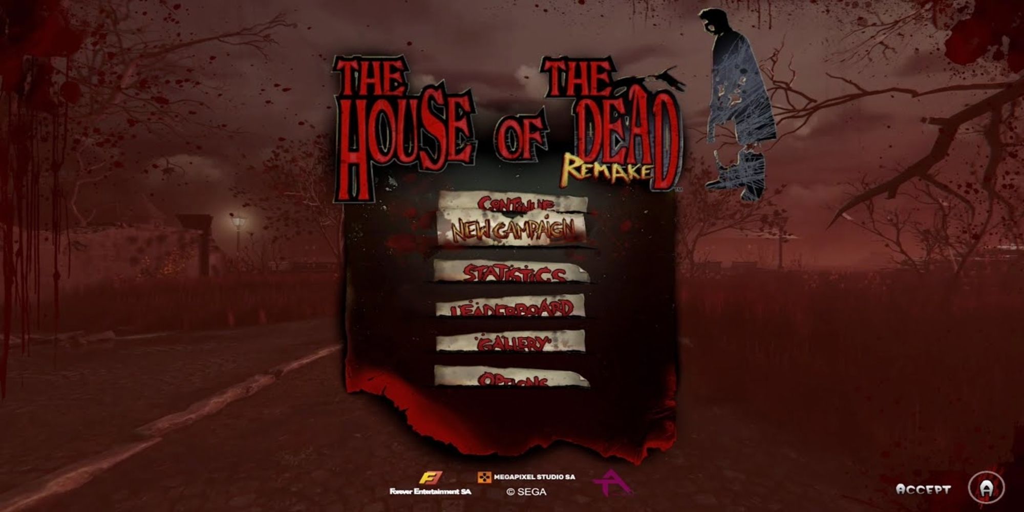 Title Screen of The House Of The Dead: Remake