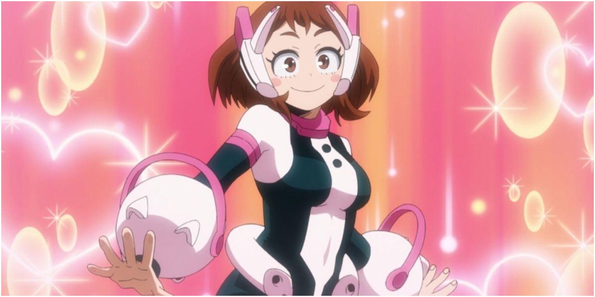 Ochako Uraraka from My Hero Academia Brunette Girl Anime Superpowers