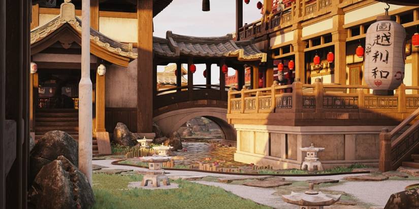 Rainbow Six Siege Skyscraper Map Offense - Courtyard in Skyscraper