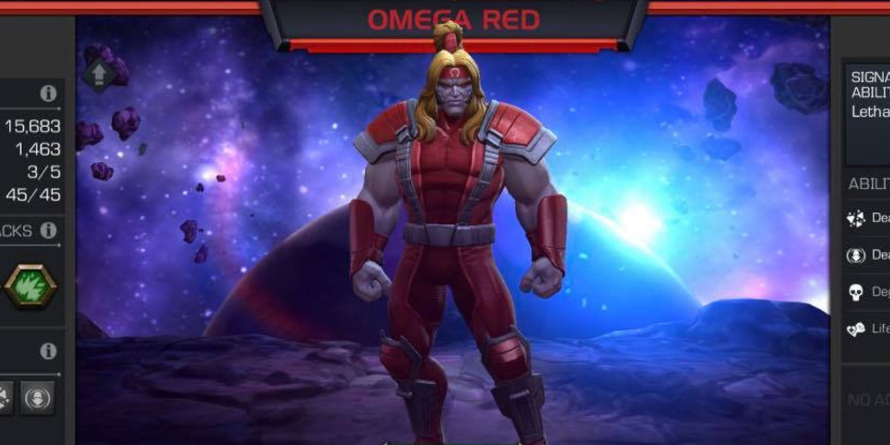 Omega Red in Marvel Contest of Champions.