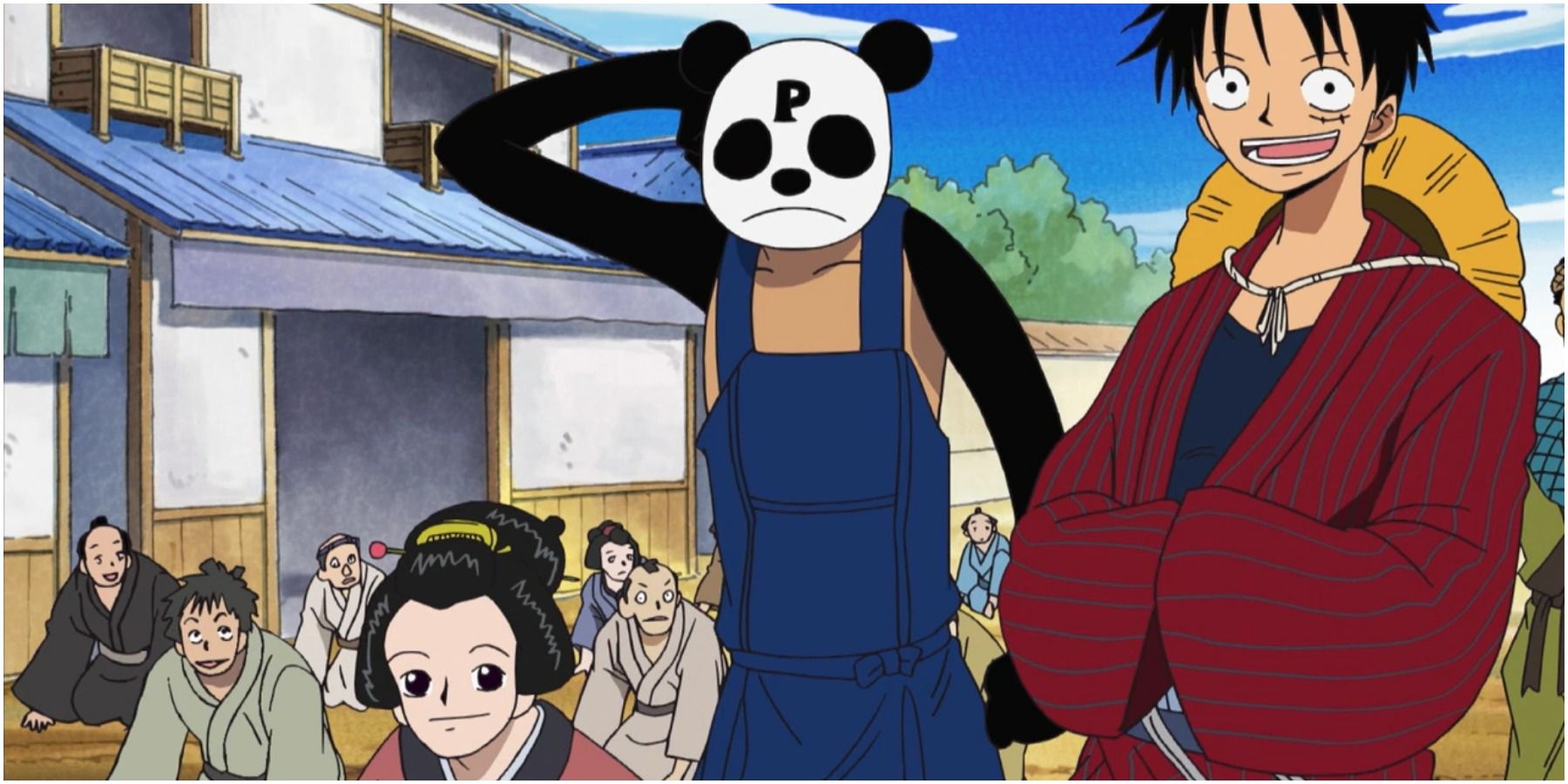 Pandaman In Wano With Luffy