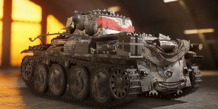 In-game screenshot of the Panzer 38T from Battlefield 5.