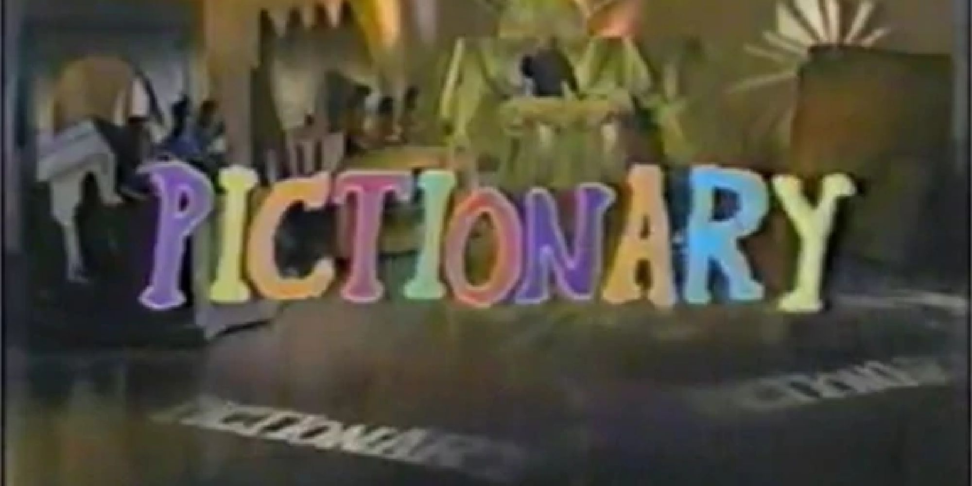 The title card for the Pictionary game show from 1989
