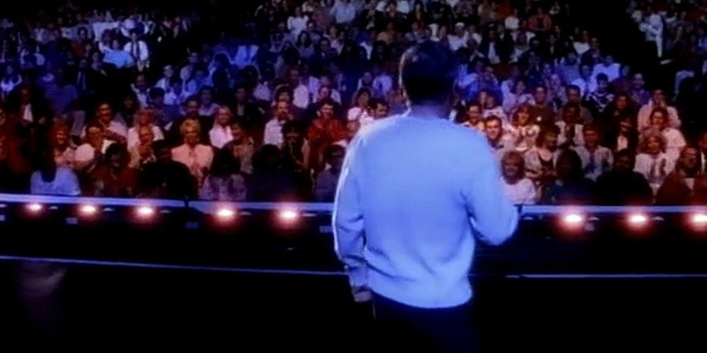 George Carlin shot of the audience Playin' With Your Head (1986)
