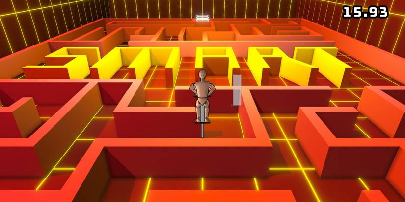 A maze level in PogoChamp that spells out "Smart"