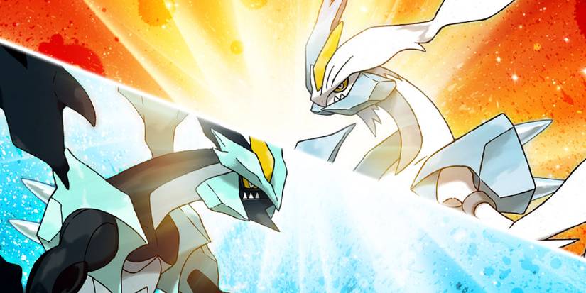 Promo art showing Black Kyurem and White Kyurem for Pokemon Black 2 & White 2
