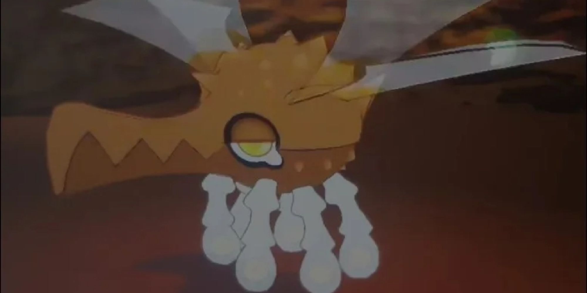 A fake leak showing footage of a Dragon/Bug-type Pokemon in Ultra Sun & Moon