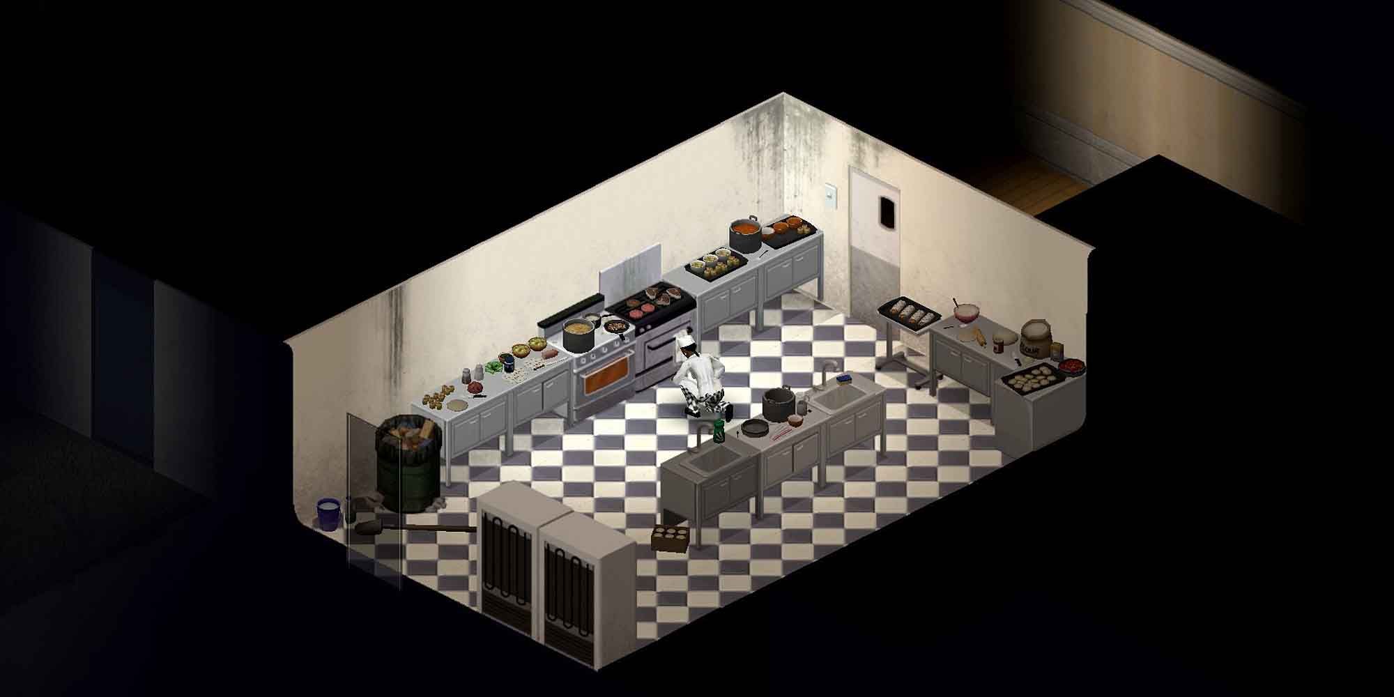 Cooking a meal in Project Zomboid