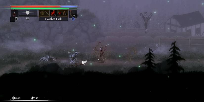 Character Firing a Ranged Weapon In Salt And Sacrifice